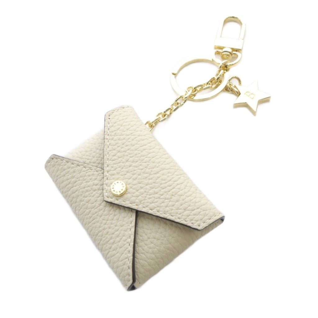 ボナベンチュラ BONAVENTURA スター チェーン キーホルダー シュリンクレザー ベージュ