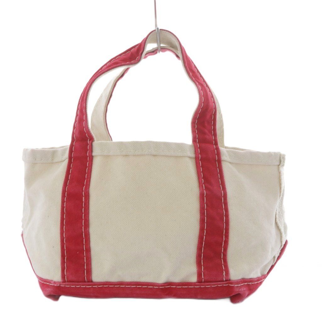 エルエルビーン L.L.BEAN レミレリーフ アパルトモン別注 CANVAS Mini Tote トートバッグ ハンドバッグ キャンバス レッド ホワイト YO 2