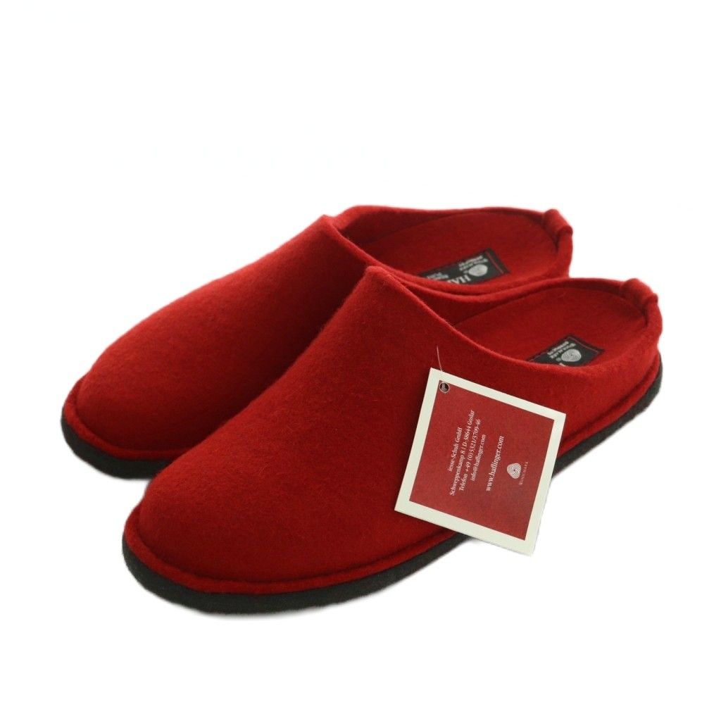 ハフリンガー Haflinger 3110 ルームシューズ スリッパ 37 23.5 cm 赤 レッド MI OS SH
