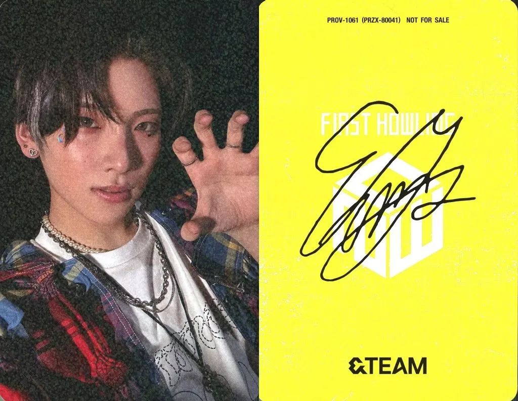 中古】コレクションカード(男性) ＆TEAM/YUMA/ホログラム仕様・裏面