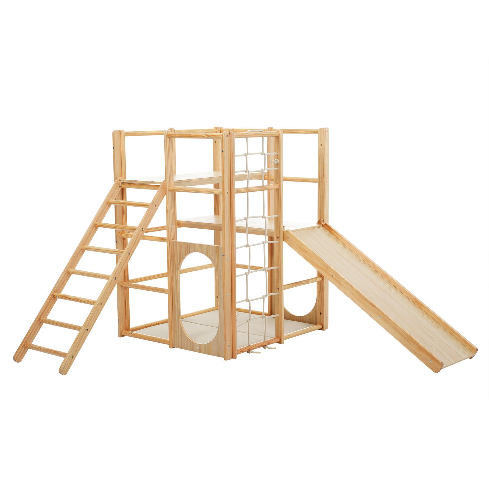 CHENNYさま専用】木製 A型 ジャングルジム 8in1すべり台滑り台