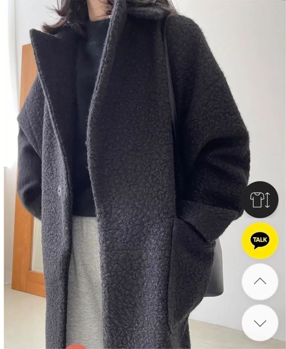 良い ブークレブラックロングコート tageechita】ミックスカラー