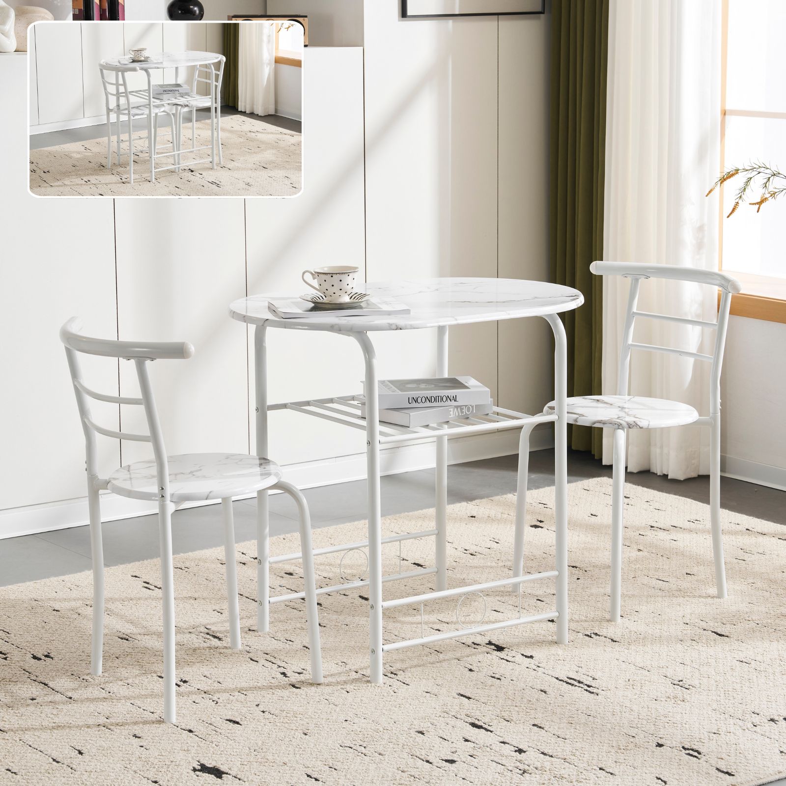 天然木（アッシュ）のダイニングテーブル（両側引き出し付き）「W150