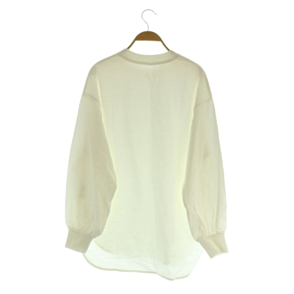 【正規品】Machatt マチャットヘムレースロンTホワイト白新品 マチャット MACHATT ラウンドヘムロングTシャツ カットソー ロンT 長袖