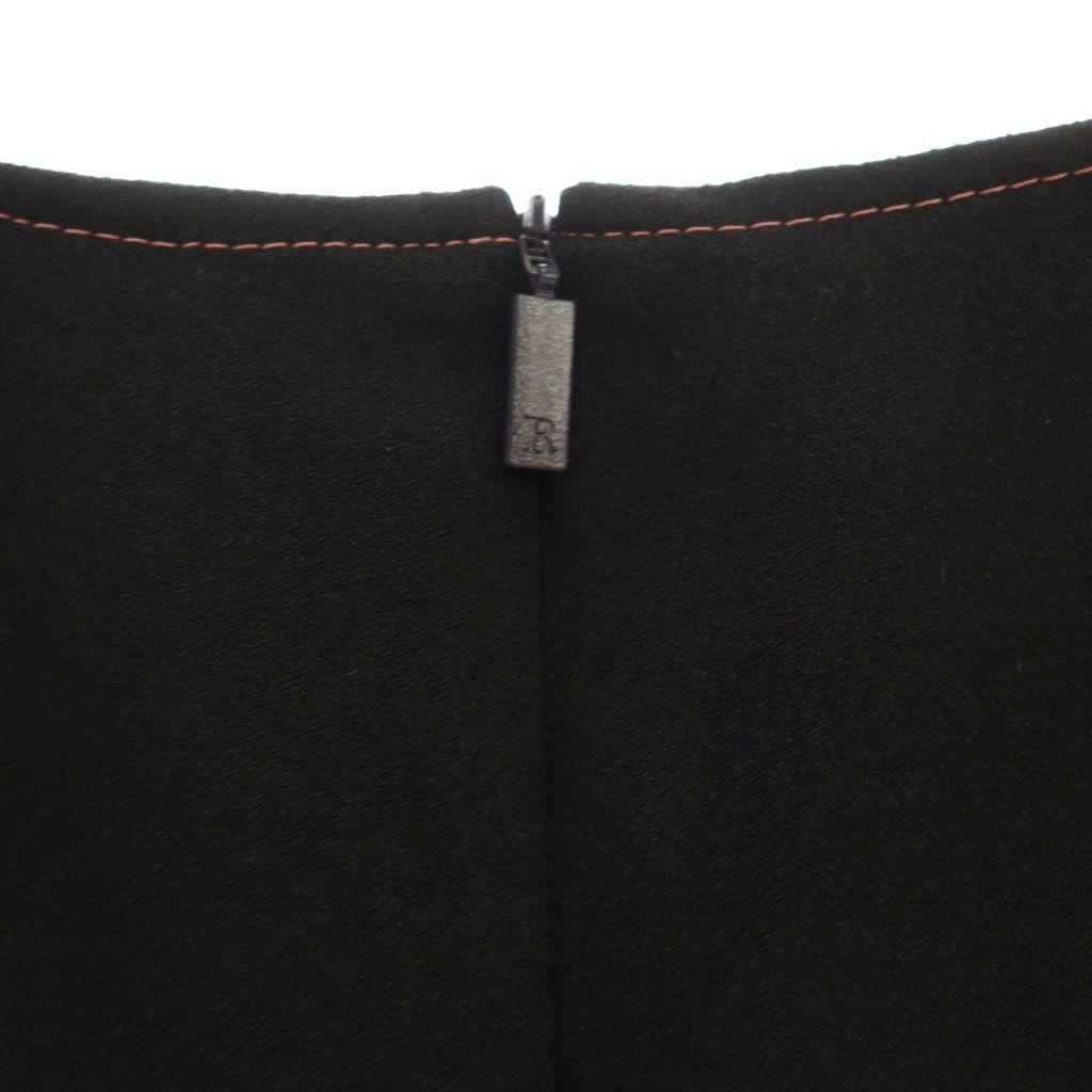 ルネ Rene ノースリーブ ワンピース ひざ丈 38 ブラック /DF □OS