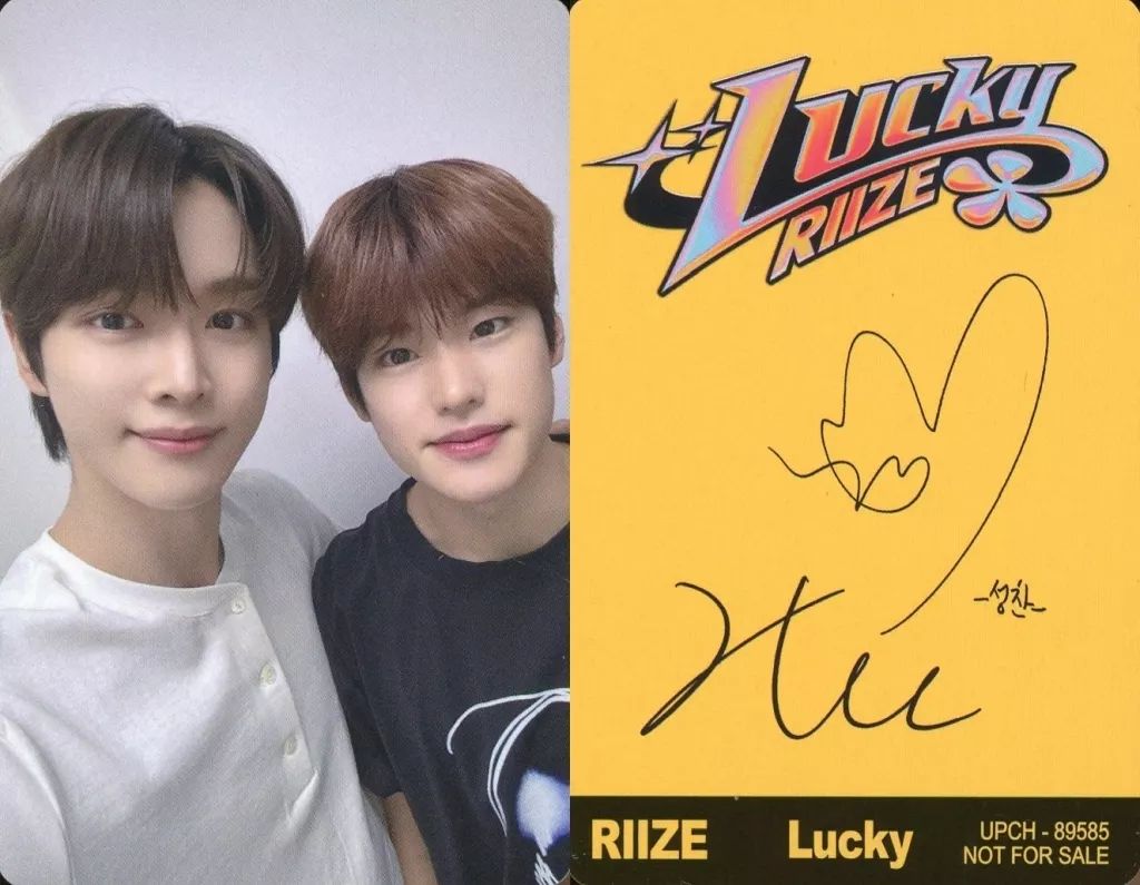 ソンチャン ヨントン サインアルバム ソンチャントレカの裏面にNCT時代のサイン書いて 🦌思い出のサインです