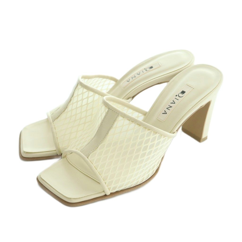 ダイアナ DIANA ミュールサンダル スクエアトゥ L 24.0-24.5cm オフ