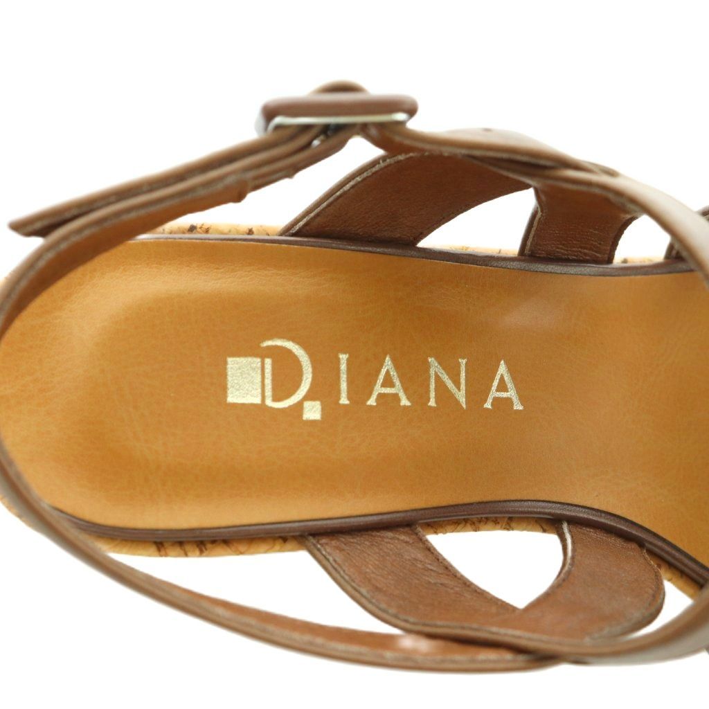 ダイアナ DIANA サンダル スクエアトゥ チャンキーヒール ハイヒール