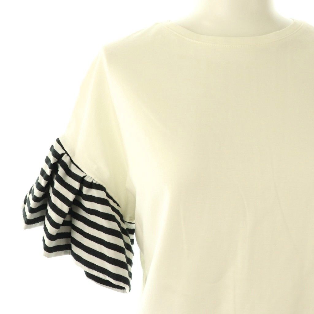 ボーダーズアットバルコニー BORDERS at BALCONY RUFFLED TEE 袖切替
