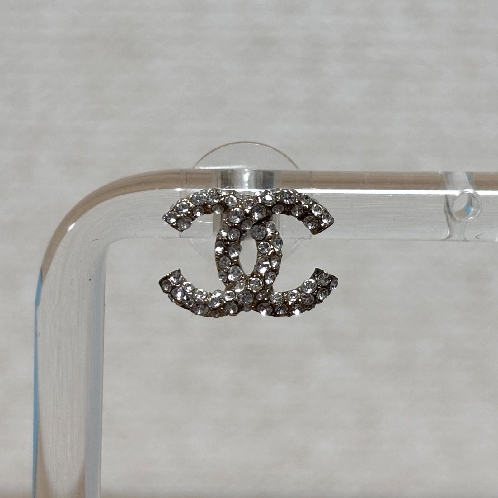 CHANEL シャネル ピアス ココマーク ラインストーン クリスタル