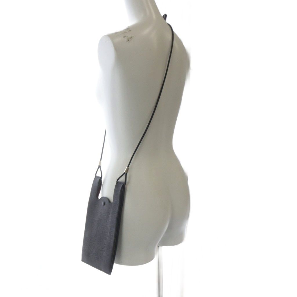  マルタンマルジェラ 11 Martin Margiela メゾンマルジェラ ショルダーバッグ ネックポーチ フォンフォルダー トートバッグ 2 way 斜め掛け レザー ブラック YO 31 トートバッグ バッグ