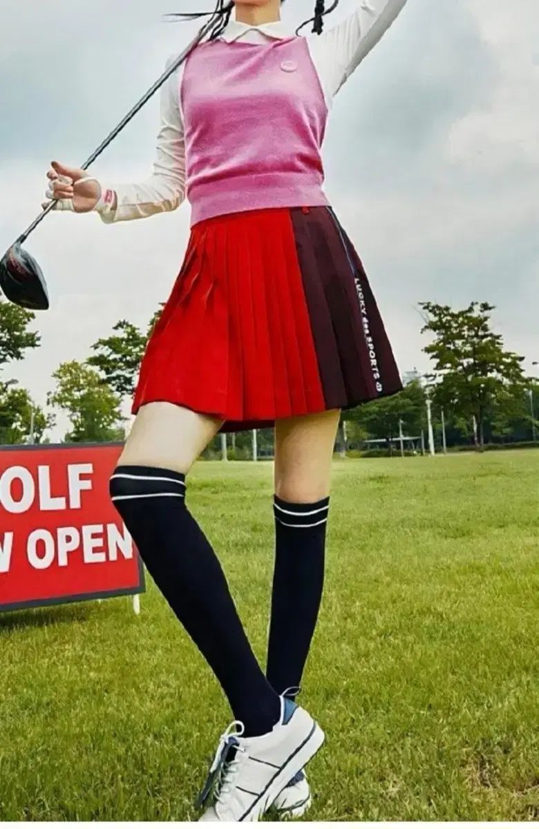 ラッキーシュエトゥ ゴルフスカートL