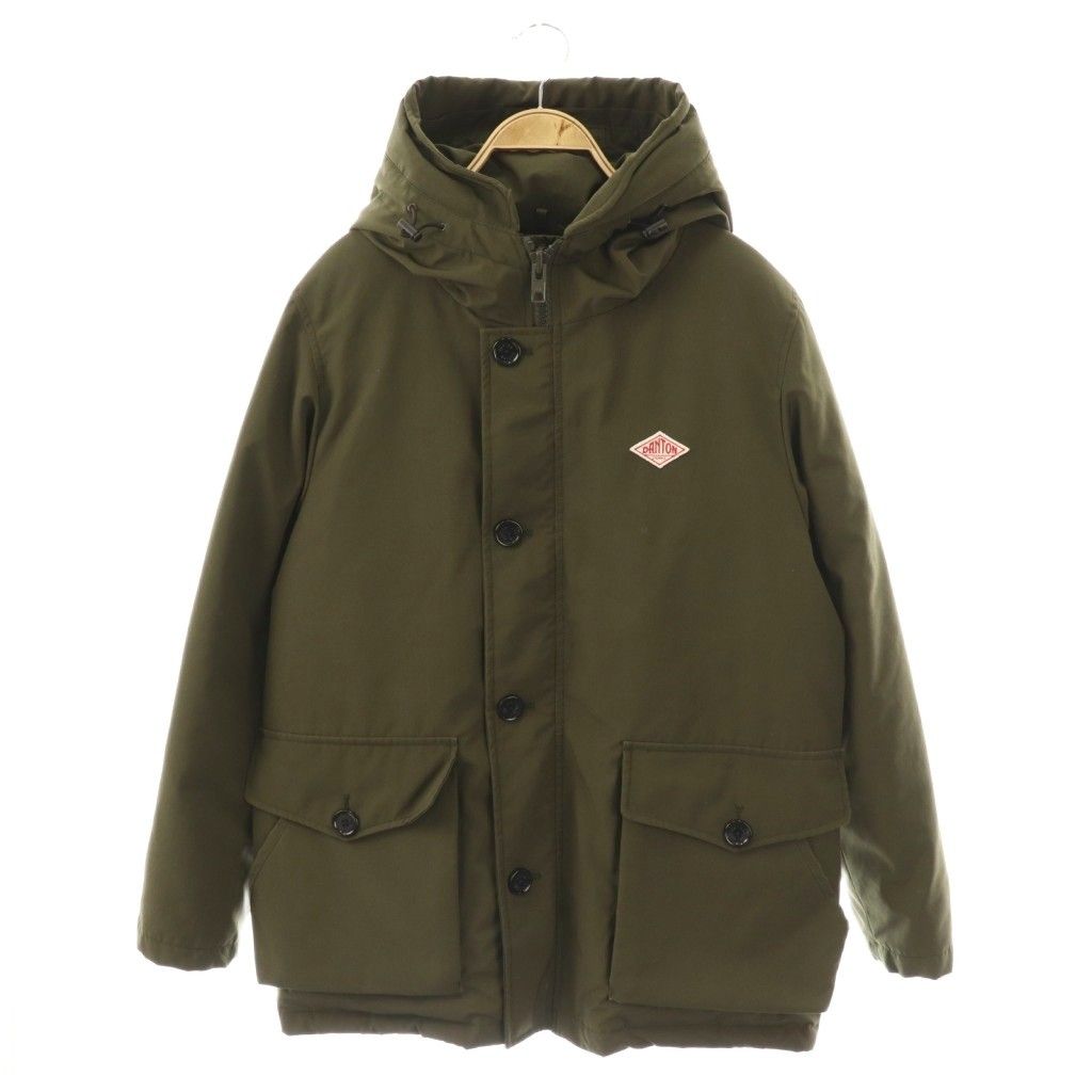 DANTON カーキダウンジャケット美品サイズ38 ダントン DANTON JD-8535 ダウンジャケット ダウンコート 40 カーキ