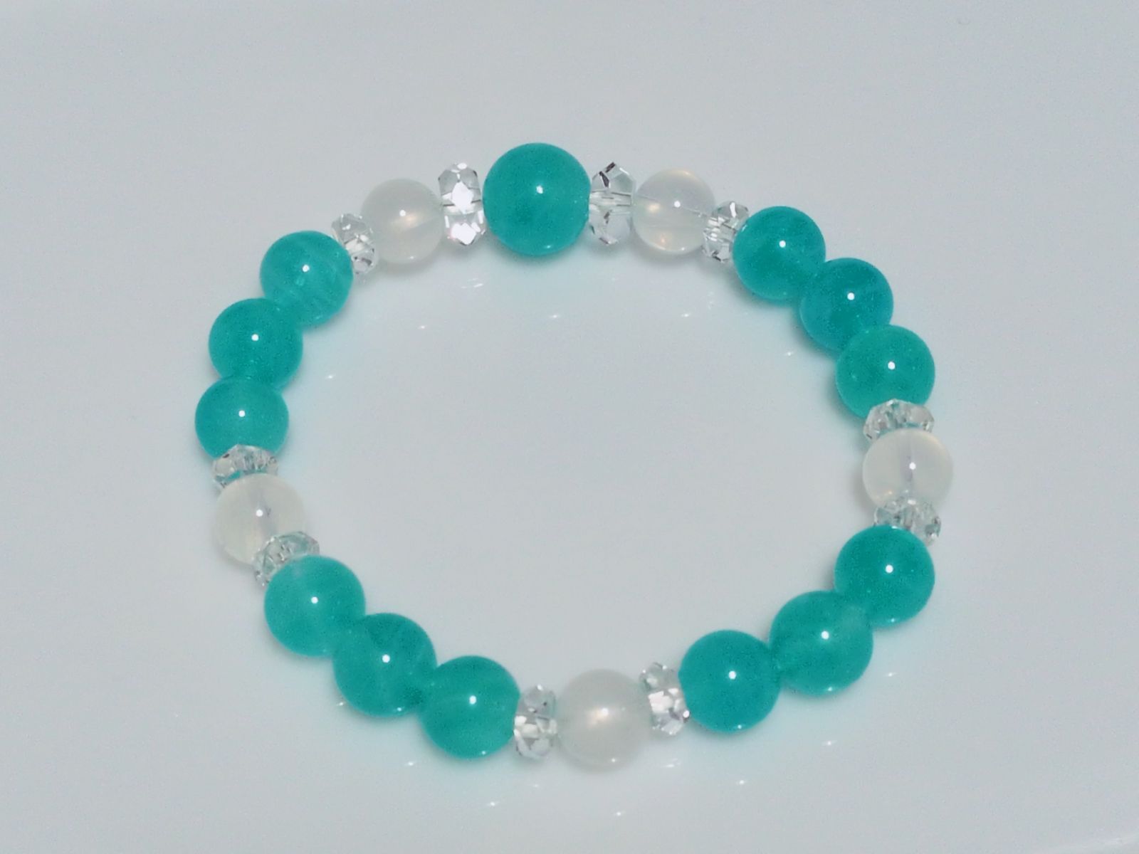 パワーストーン ブレスレット 天然石 アマゾナイト他 16 cm No 1031