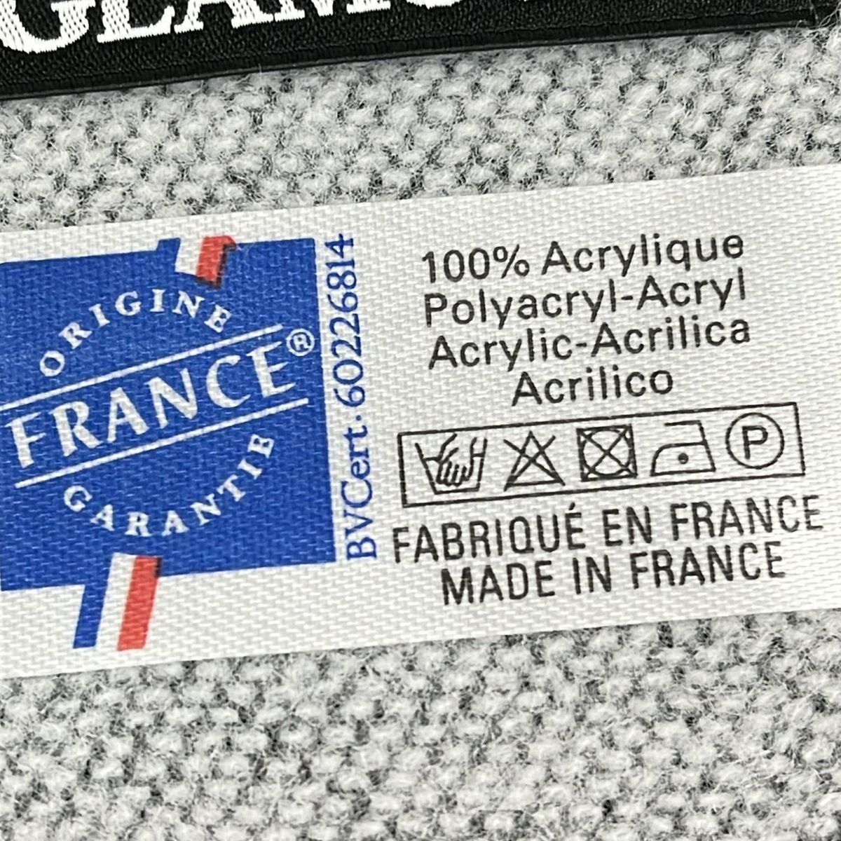  HYSTERIC GLAMOUR ヒステリックグラマー ストール ショール - 黒×ライトグレー ポンチョ HI-FI SOUND SYSTEM ストール ショール 小物