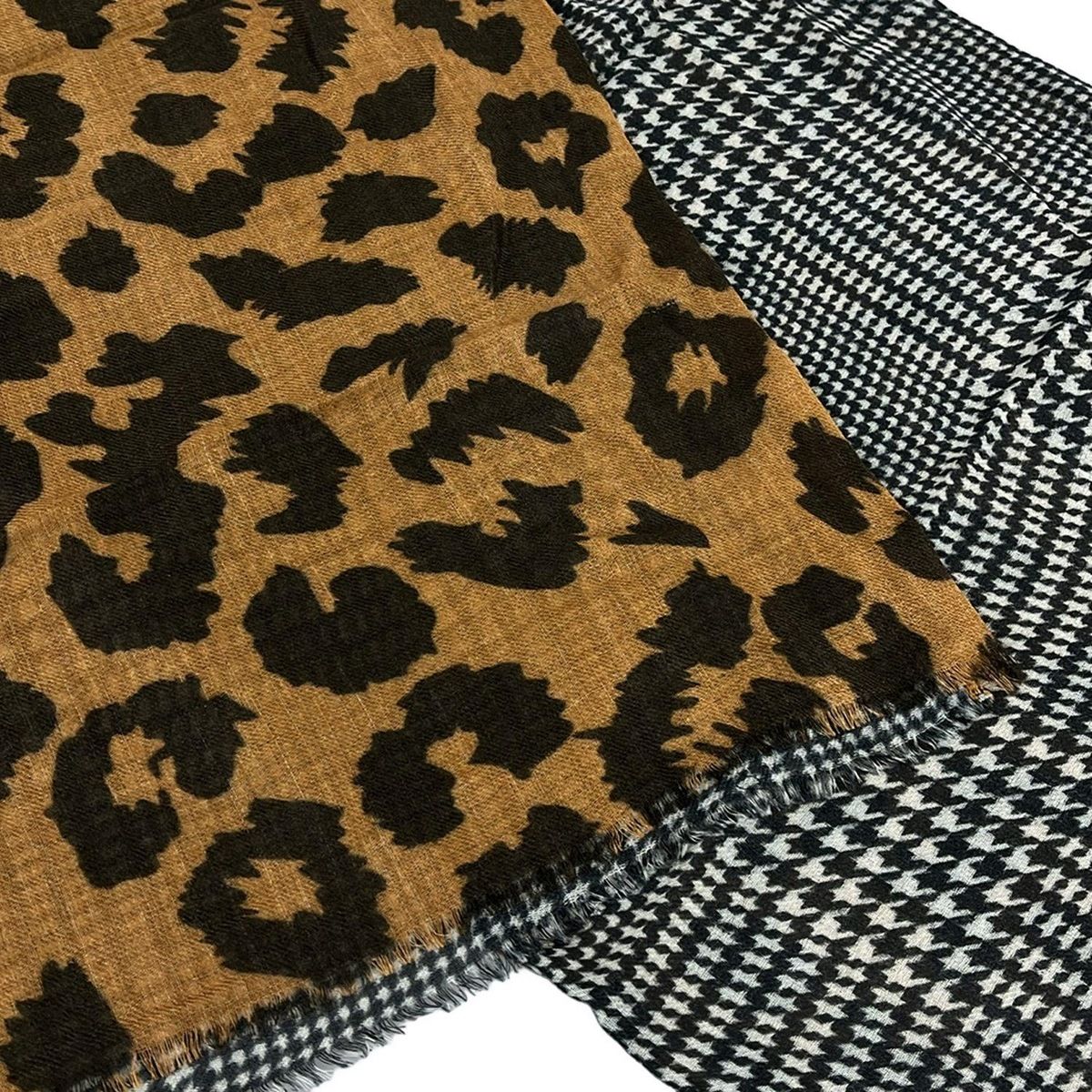  Glen Prince グレンプリンス ストール ショール ライトブラウン ダークブラウン ウール シルク ストール ショール 小物