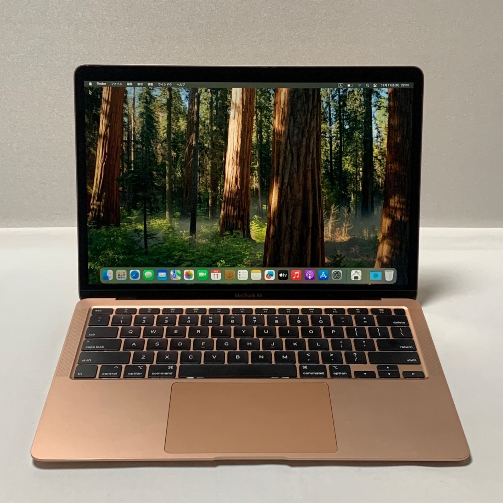 MacBook Air 2020年 充放電50回 ローズゴールド パソコンPC 美品】MacBook Air 2020年 SSD256GB メモリ8GB ローズゴールド 13.3