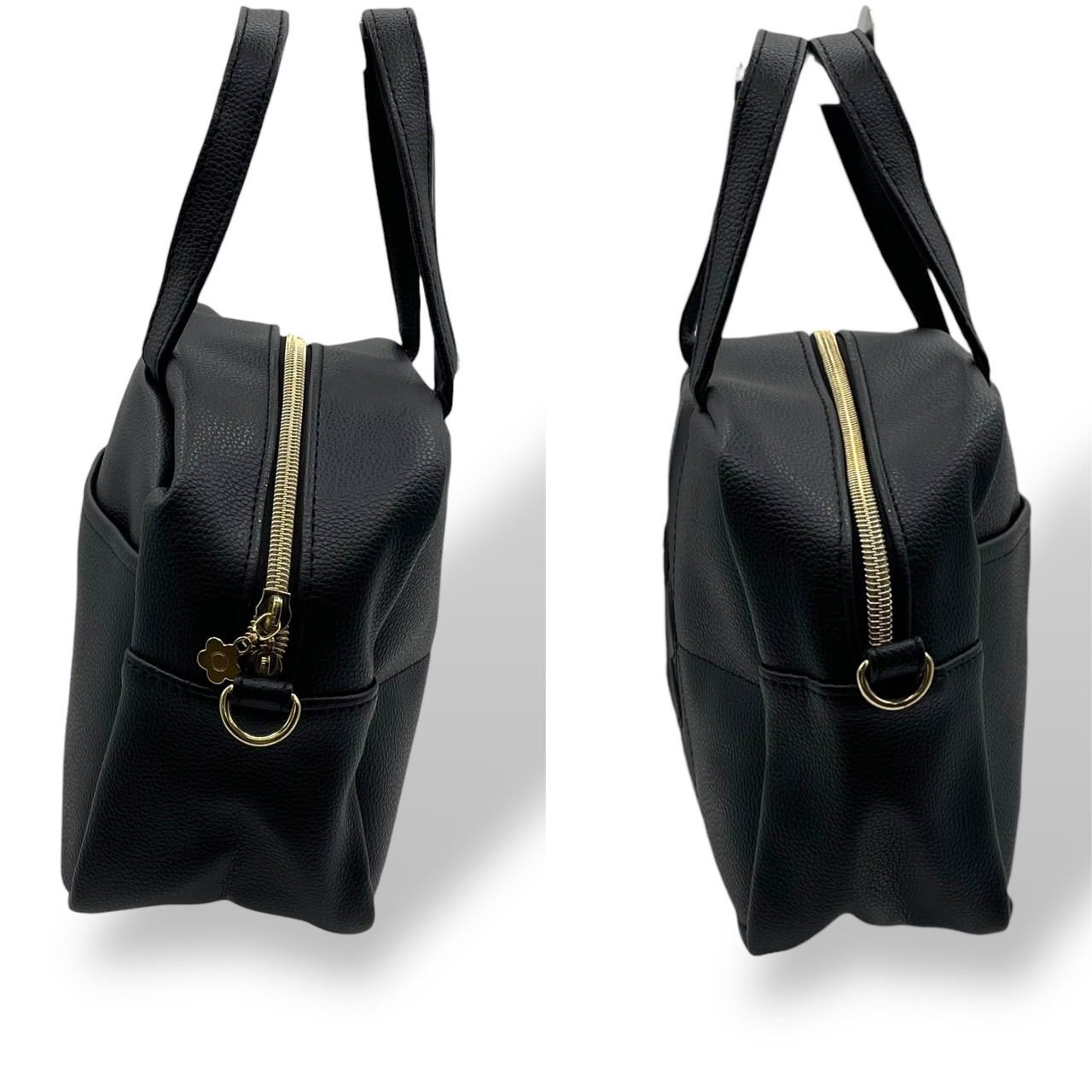 MARY QUANT　マリークワント　バッグ　ハンドバッグ　花　ブラック　黒 極美品 MARY QUANT マリークワント 2way ショルダーバッグ