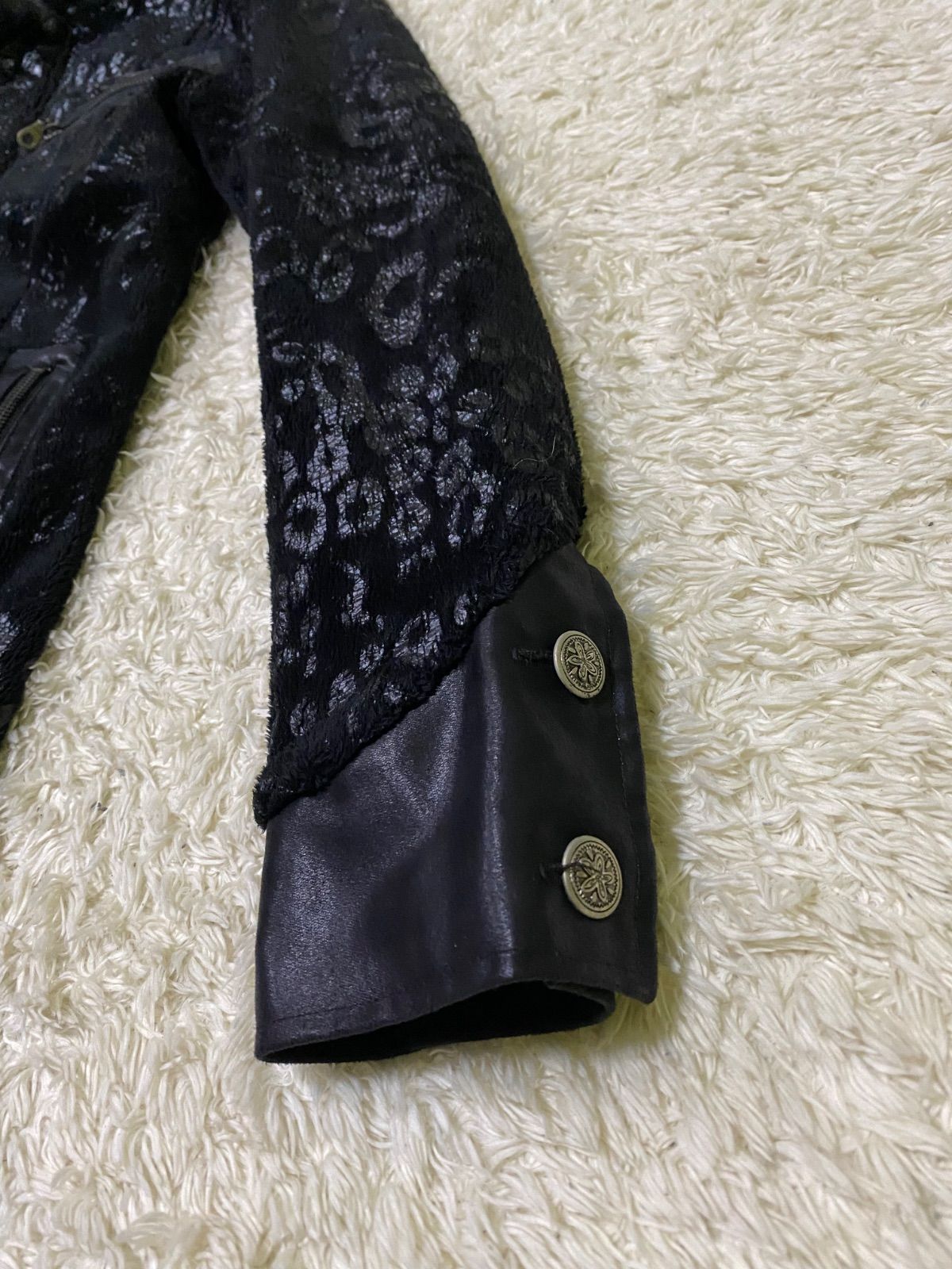 00s buffalo bobs バッファローボブズ 銀ボタン ジャケット ファー