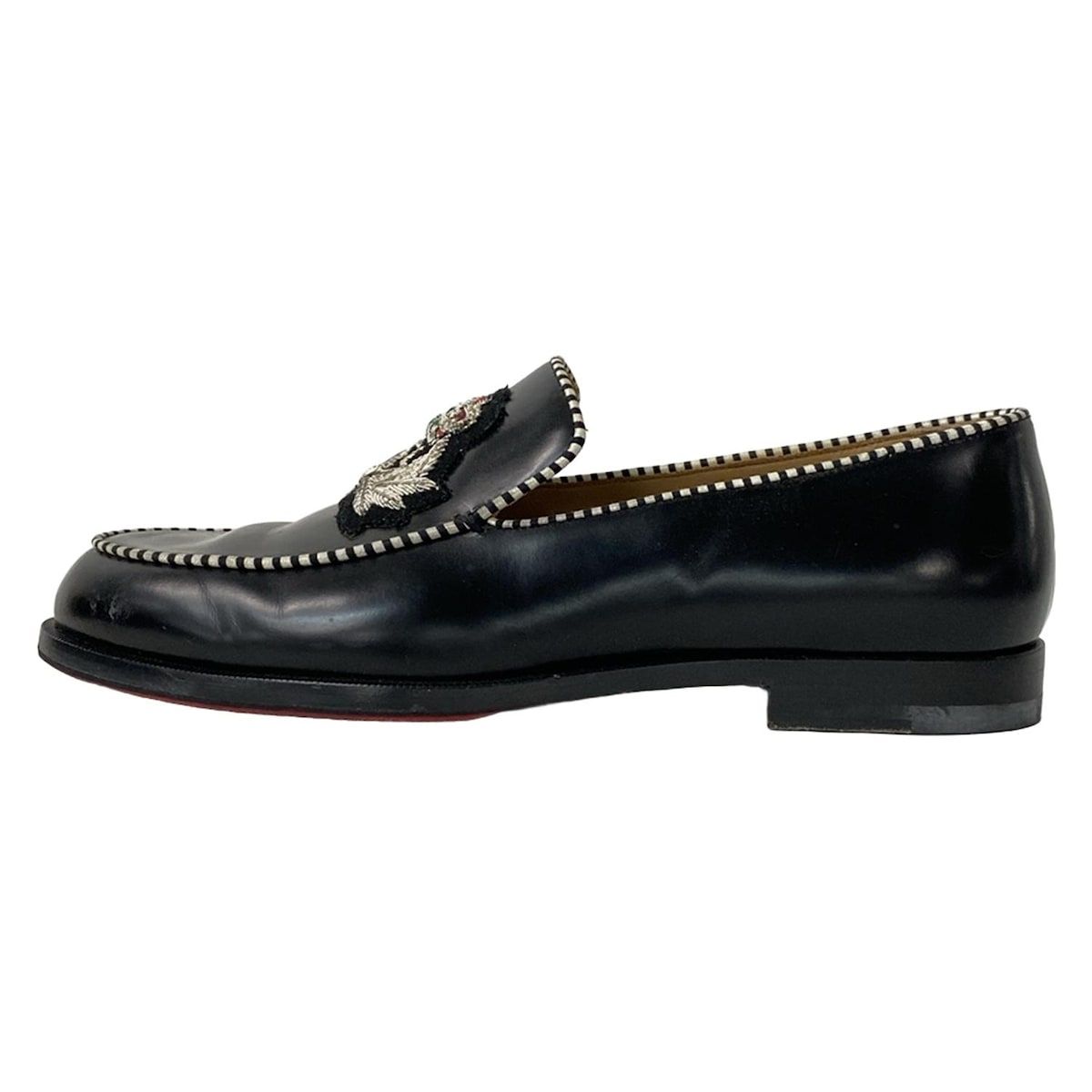 美品　クリスチャン ルブタン　40　ローファー　クロコダイル　ブラック 美品 クリスチャン ルブタン 40 ローファー クロコダイル ブラック