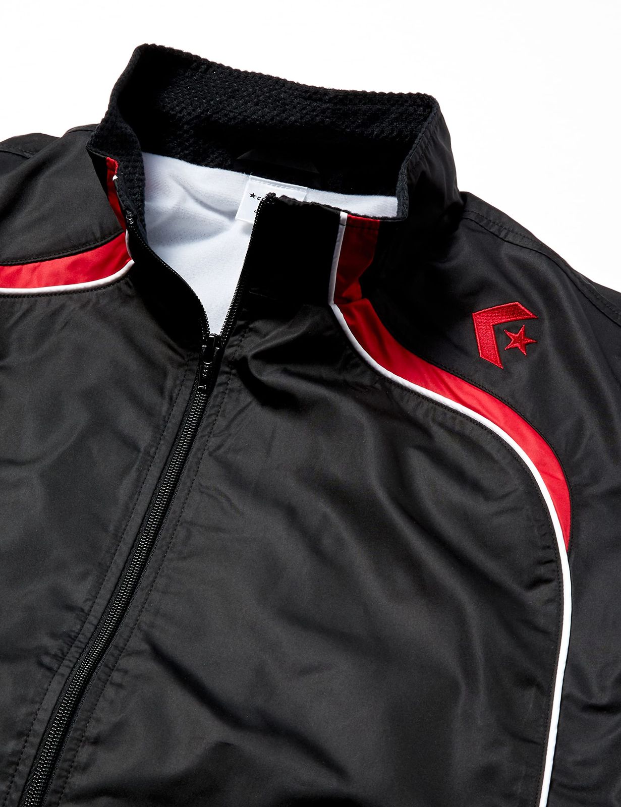  コンバース バスケ ジャケット ウォームアップジャケット 撥水 透湿 通気性 ブラック|レッド 日本 XO 日本サイズ3 L相当 その他 時計