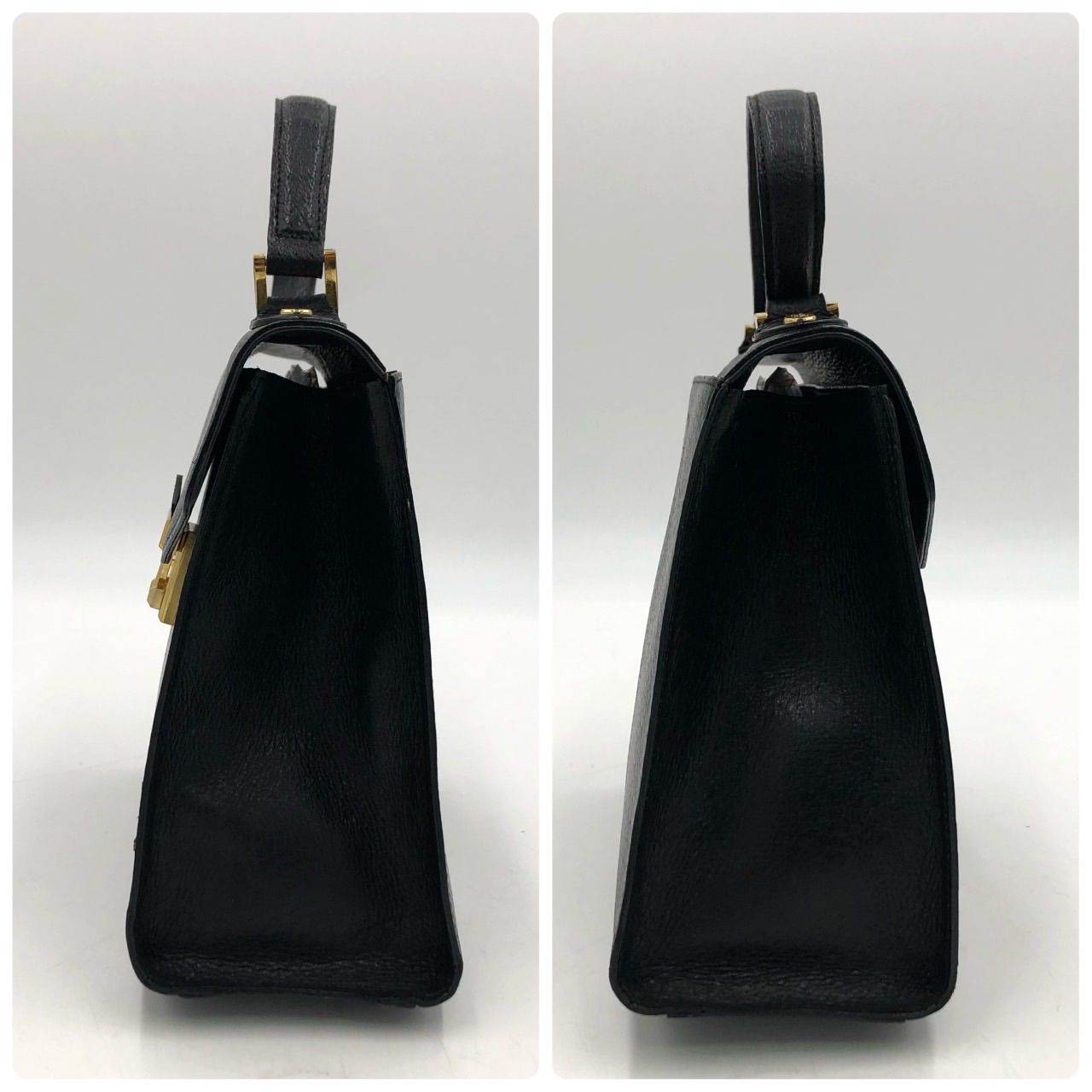 フィガロ フォーマルハンドバッグ ゴールド金具 FIGARO Paris レザー 