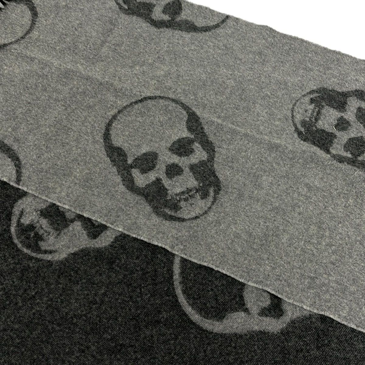 lucien pellat-finet(ルシアンペラフィネ) マフラー美品 - グレー×黒