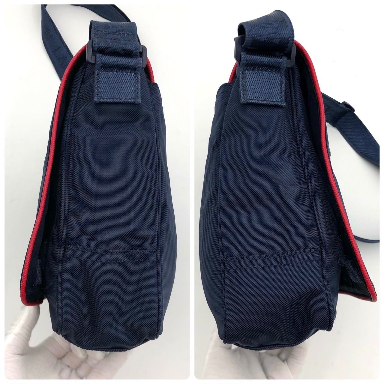 極美品】SUPREME LACOSTE コラボ ショルダー バッグ ネイビー 紺