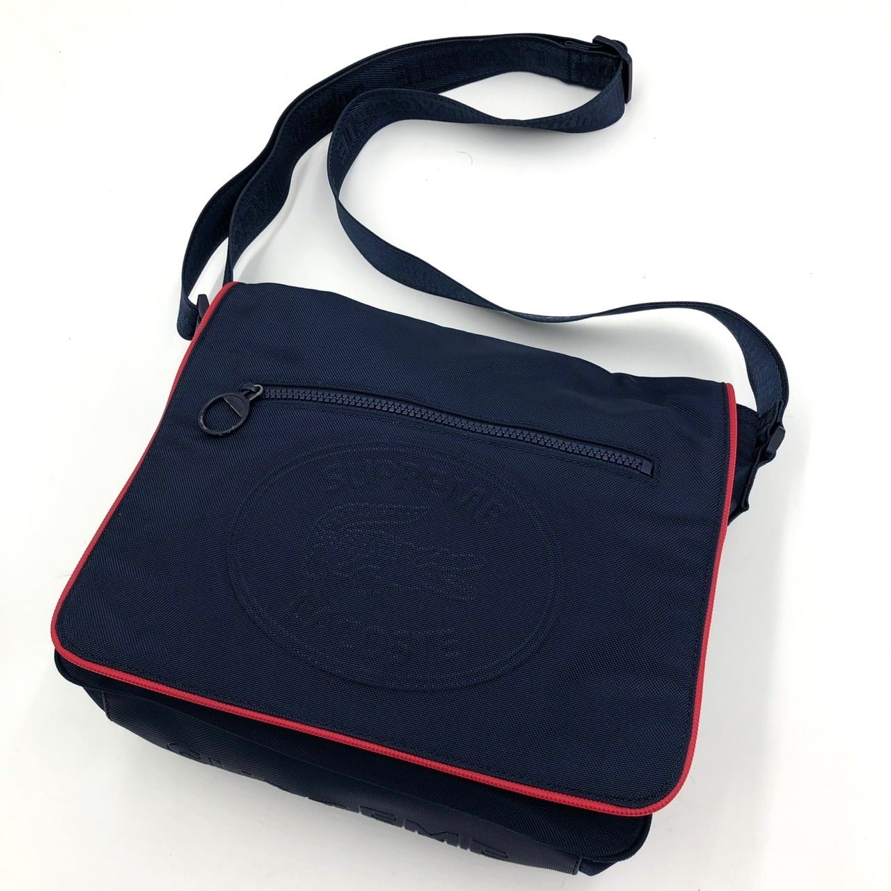 極美品】SUPREME LACOSTE コラボ ショルダー バッグ ネイビー 紺