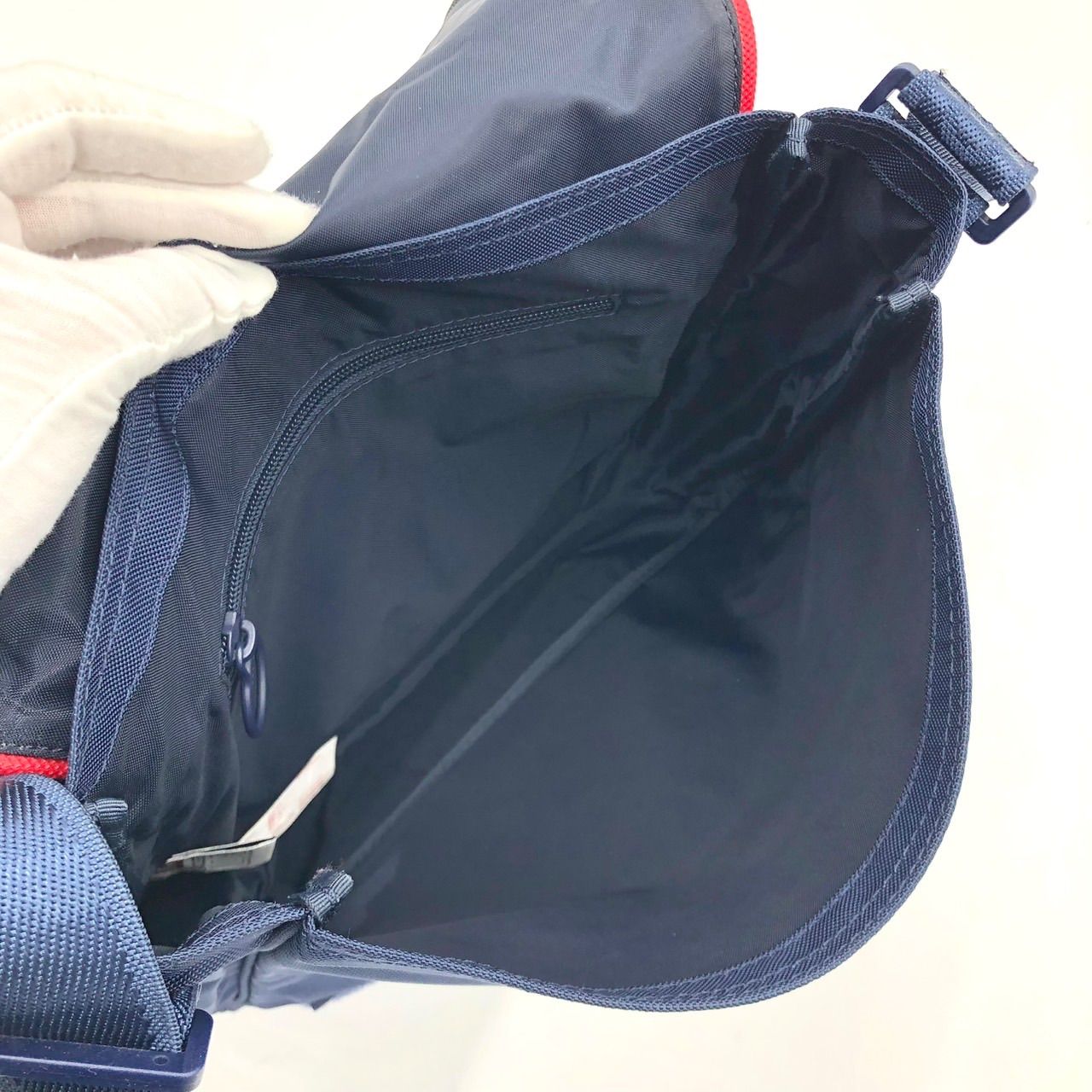 極美品】SUPREME LACOSTE コラボ ショルダー バッグ ネイビー 紺