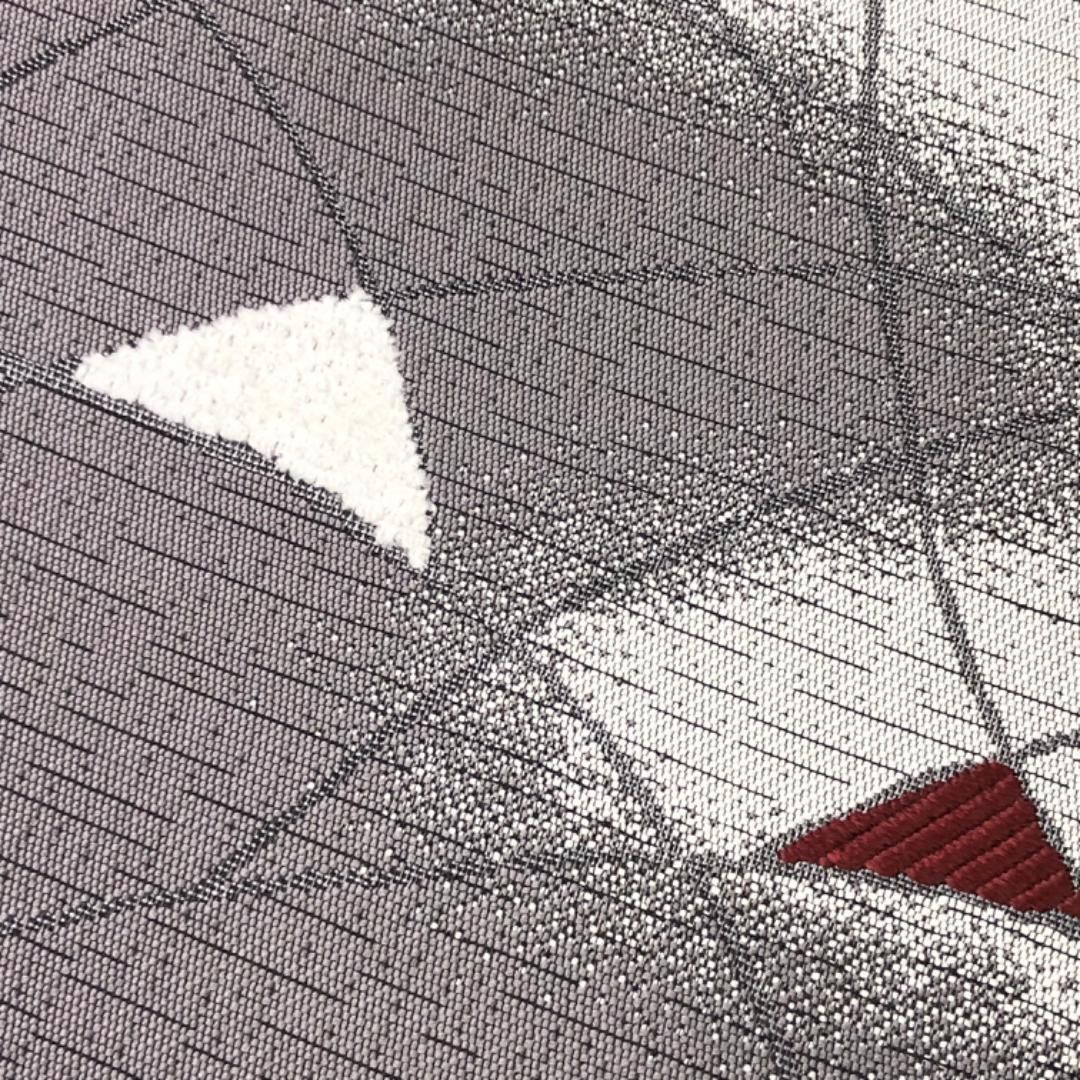 渋粋　2ウェイ　創作名古屋帯　サビ鼠色系　376㎝ 未使用品 渋粋 2ウェイ 創作名古屋帯 サビ鼠色系 376㎝ 未使用品 渋粋 2ウェイ