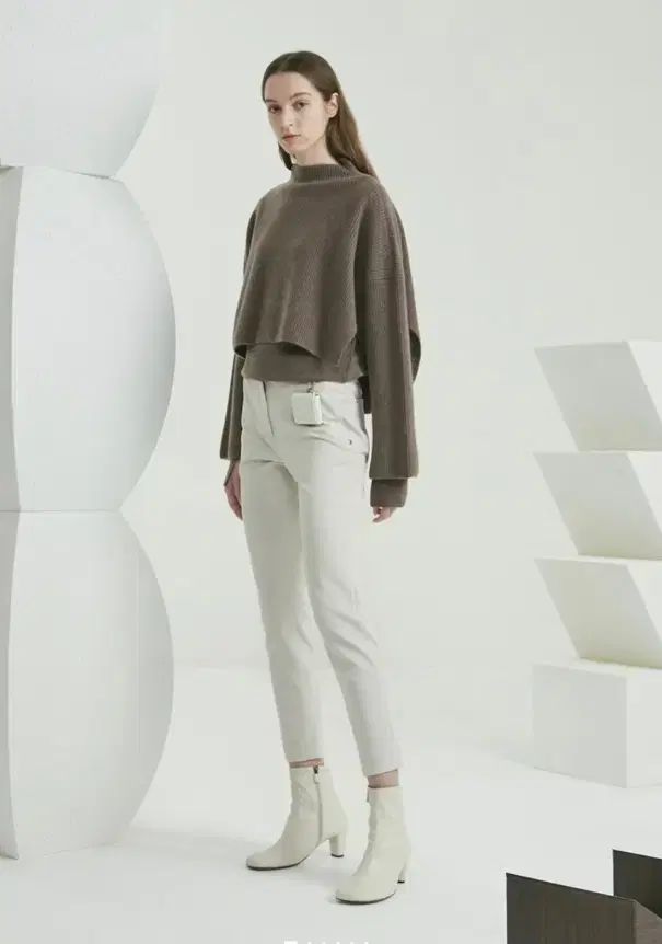 TIME エクリュ イタリア 弱起毛 スラックス パンツ 55 サイズ