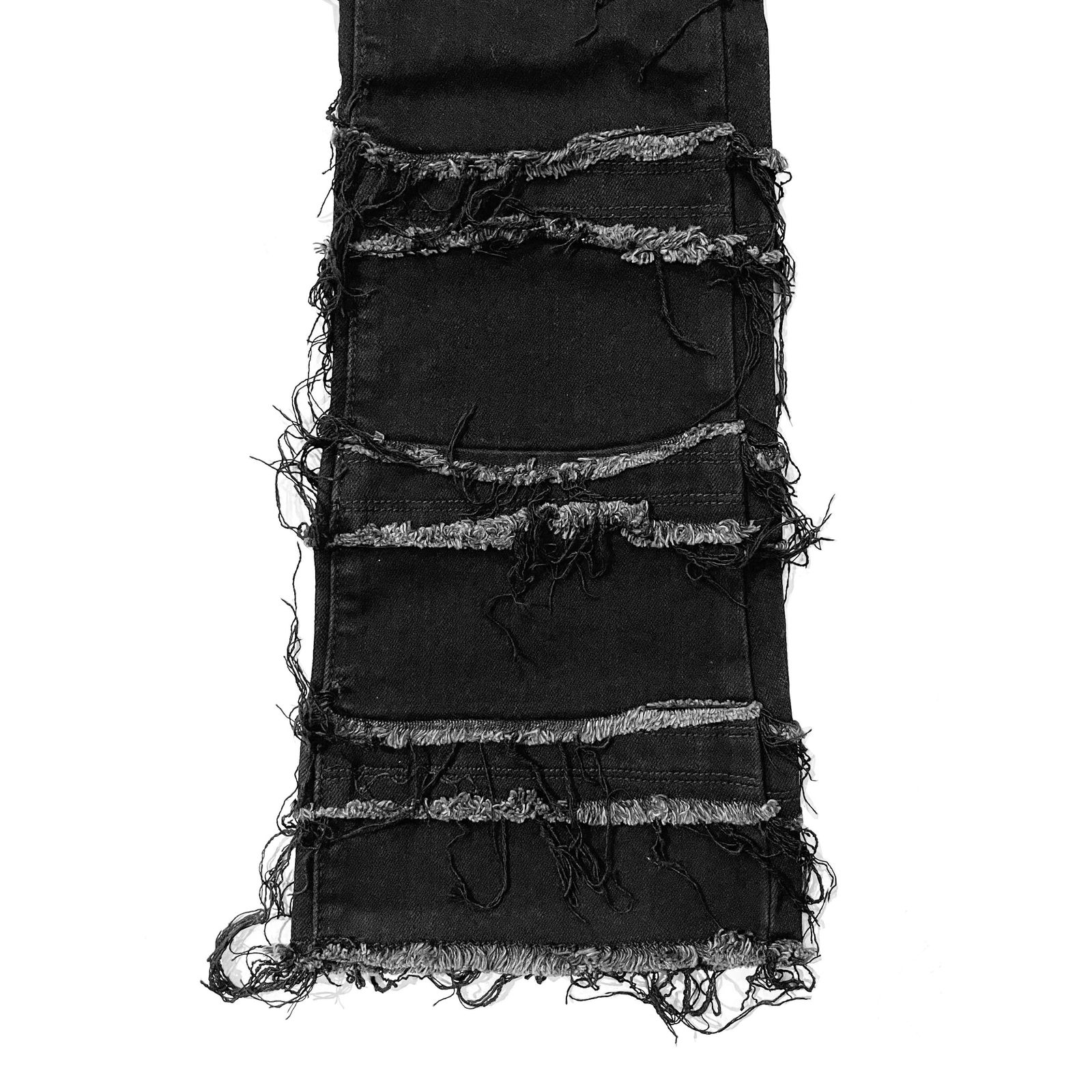 mnml X597 人気 PANELED フレアカット スキニー デニム パンツ