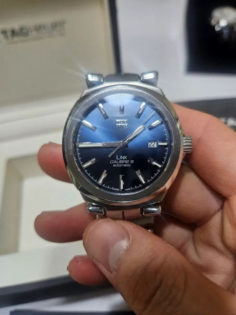 タグ ホイヤー リンク キャリバー5 オートマティック デニム版 41 mm