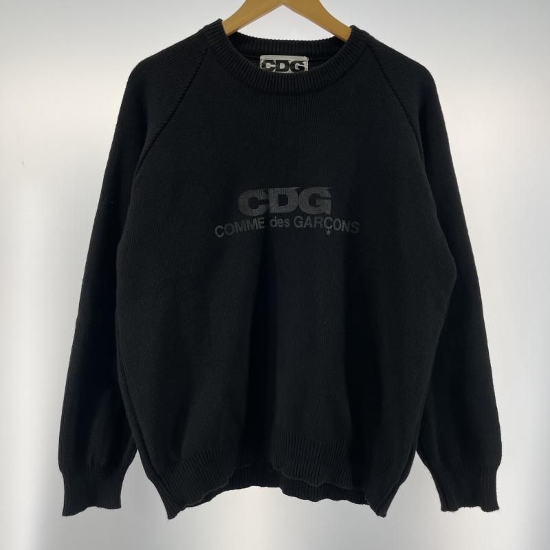 【中古】COMME des GARCONS シーディージー コムデギャルソン SZ-N009 CDGロゴニットプルオーバー ブラック サイズXXL[19][240019516717] 中古】COMME des GARCONS シーディージー コムデギャルソン SZ-N009