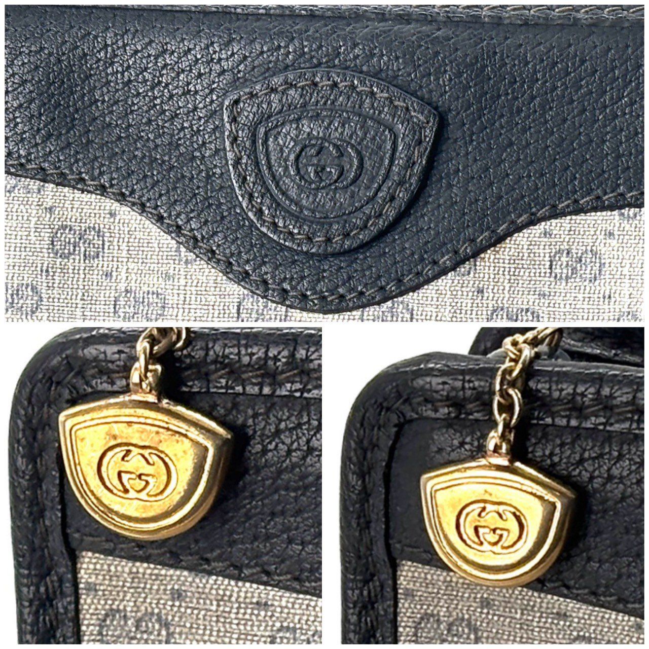 レザー ネイビー