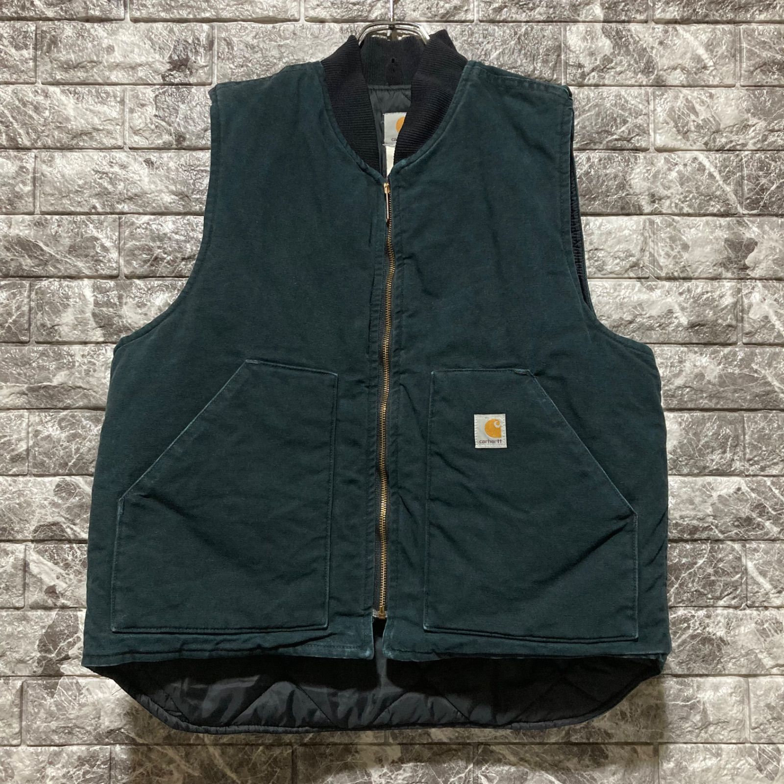 80s Carhartt duck vest カーハート ダックベスト 80's Carhartt カーハート Duck Vest ダック地 ベスト ジップアップ
