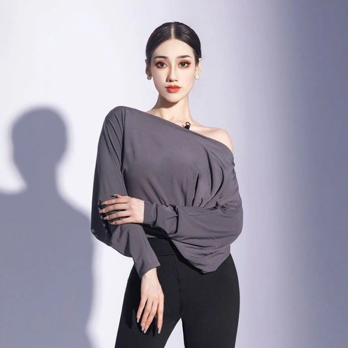 トップス 長袖 社交ダンス衣装 女性 レッスンウェア 社交ダンス