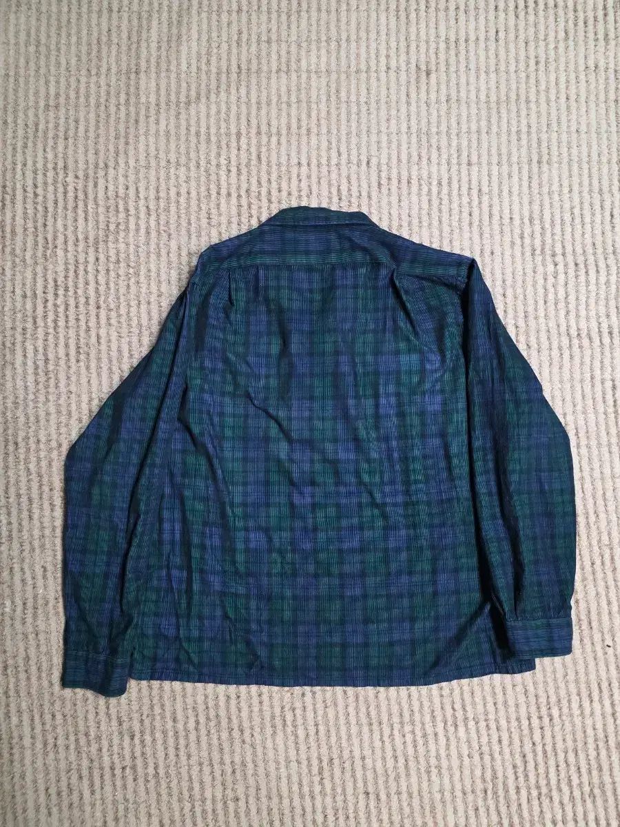 XXL ポロ コーデュロイ ブラックウォッチ キャンプ シャツ