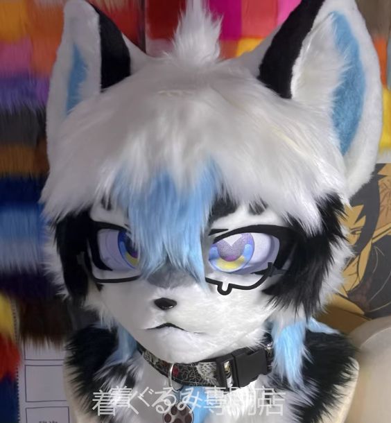 狼 着ぐるみ ケモノ体 フルスーツ セット 全頭ヘッド ファースーツ ぬいぐるみ コスプレ コスチューム