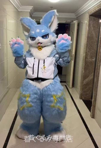 着ぐるみ ケモノ体 フルスーツ セット 全頭ヘッド ファースーツ