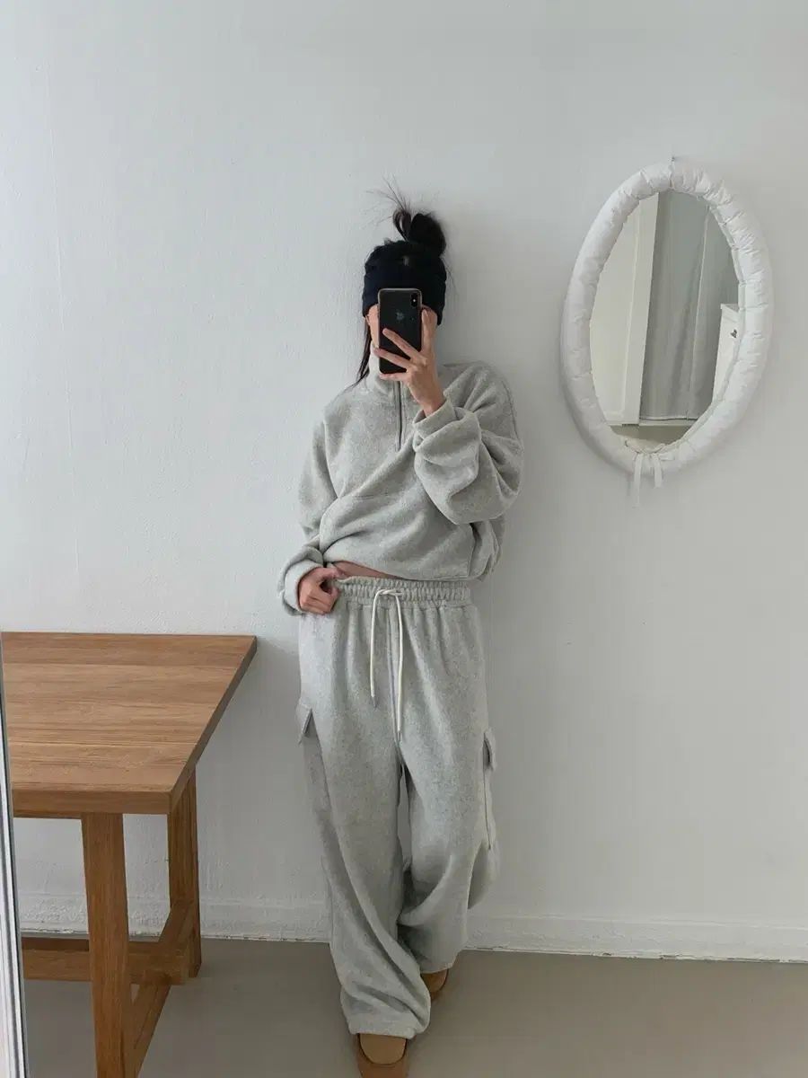 フリース トレーナー セット バッグメランジ