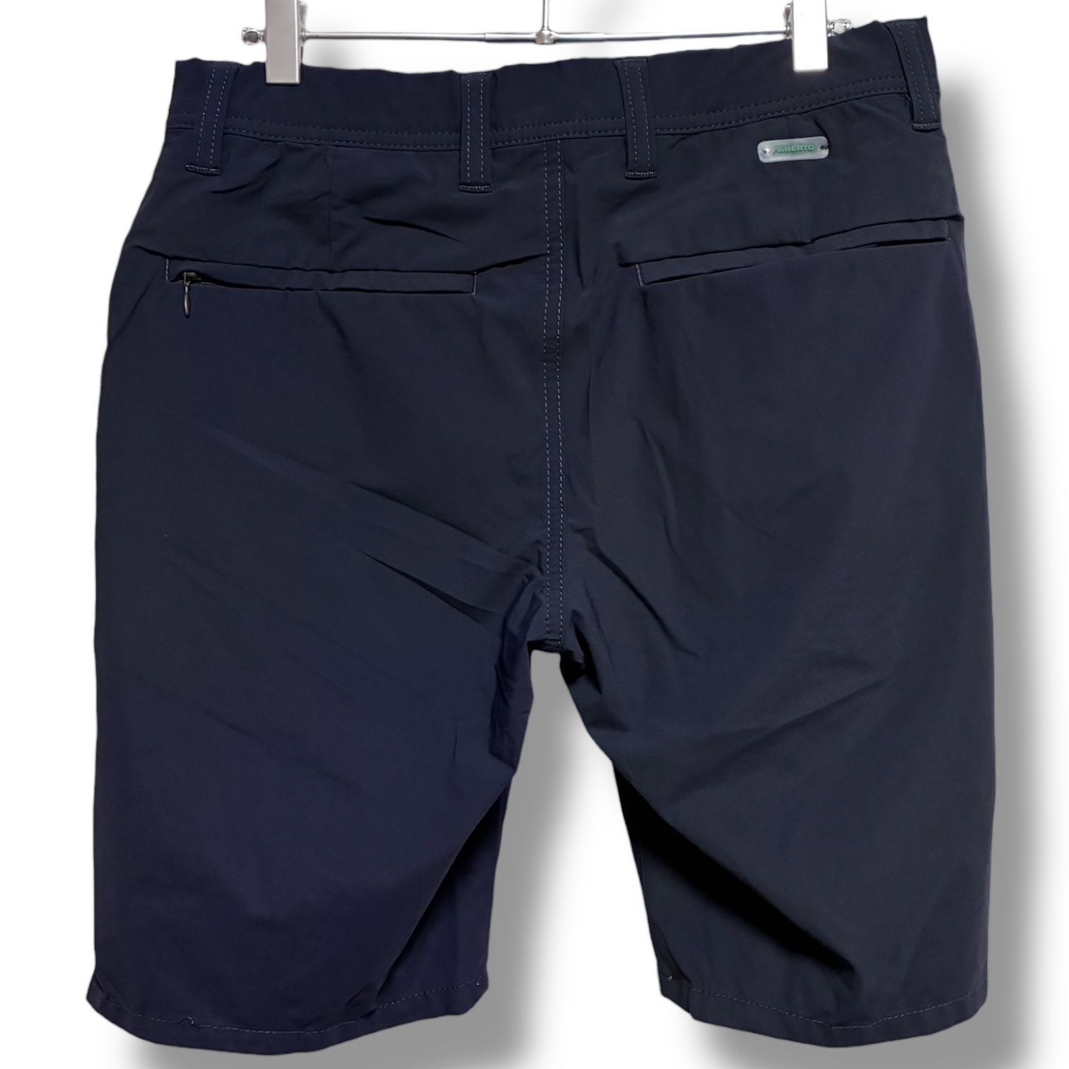 ALBERTO GOLF アルベルトゴルフ メンズ ショートパンツ EARNIE 44 L〜XL相当 ネイビー 1621 6751-899 撥水 速乾 UV ストレッチ Regular Slim Fit ルーマニア製 良好 001285 H