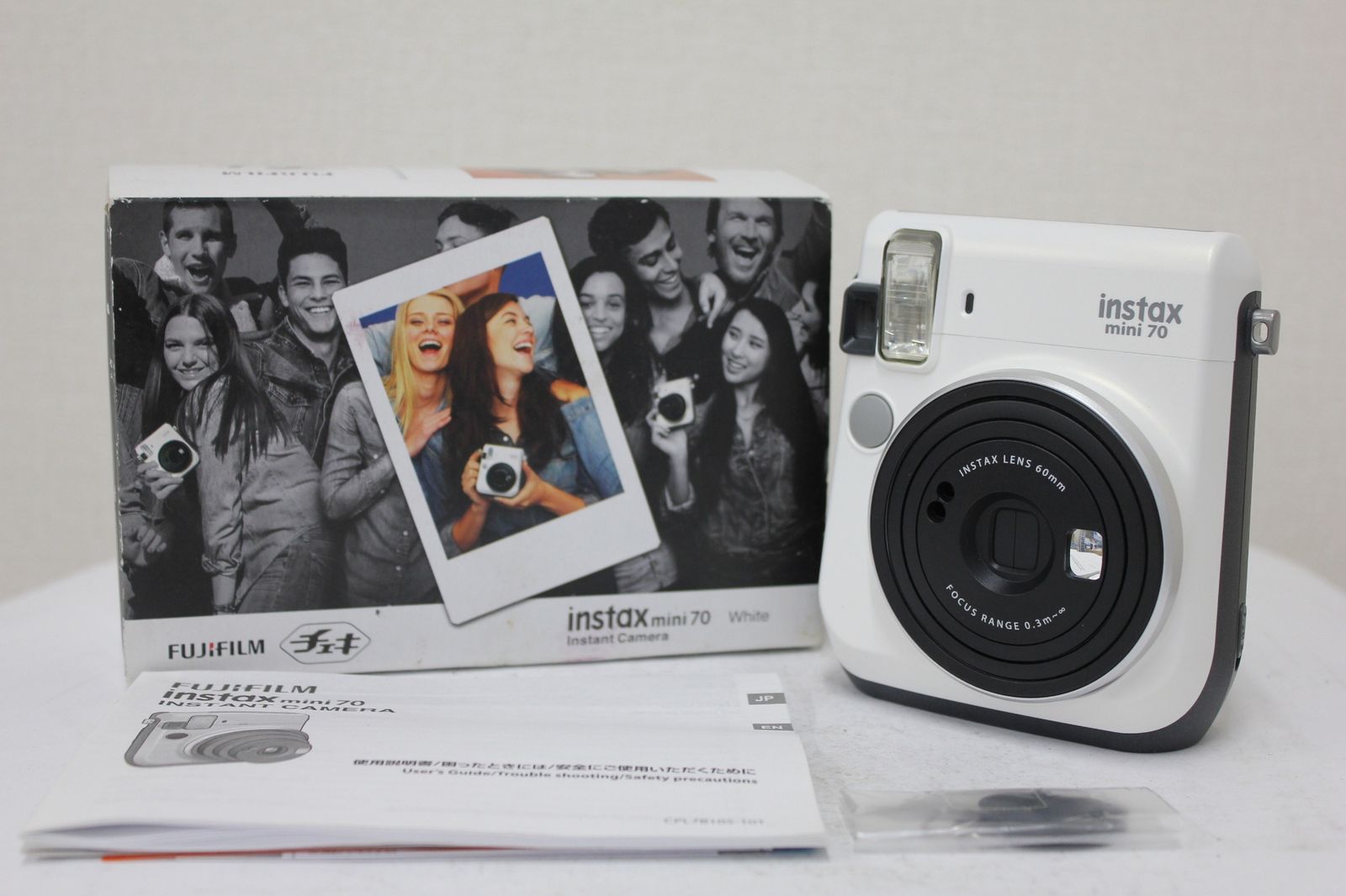 元 き フジフィルム Fujifilm instax mini 70 ホワイト チェキ e 4387