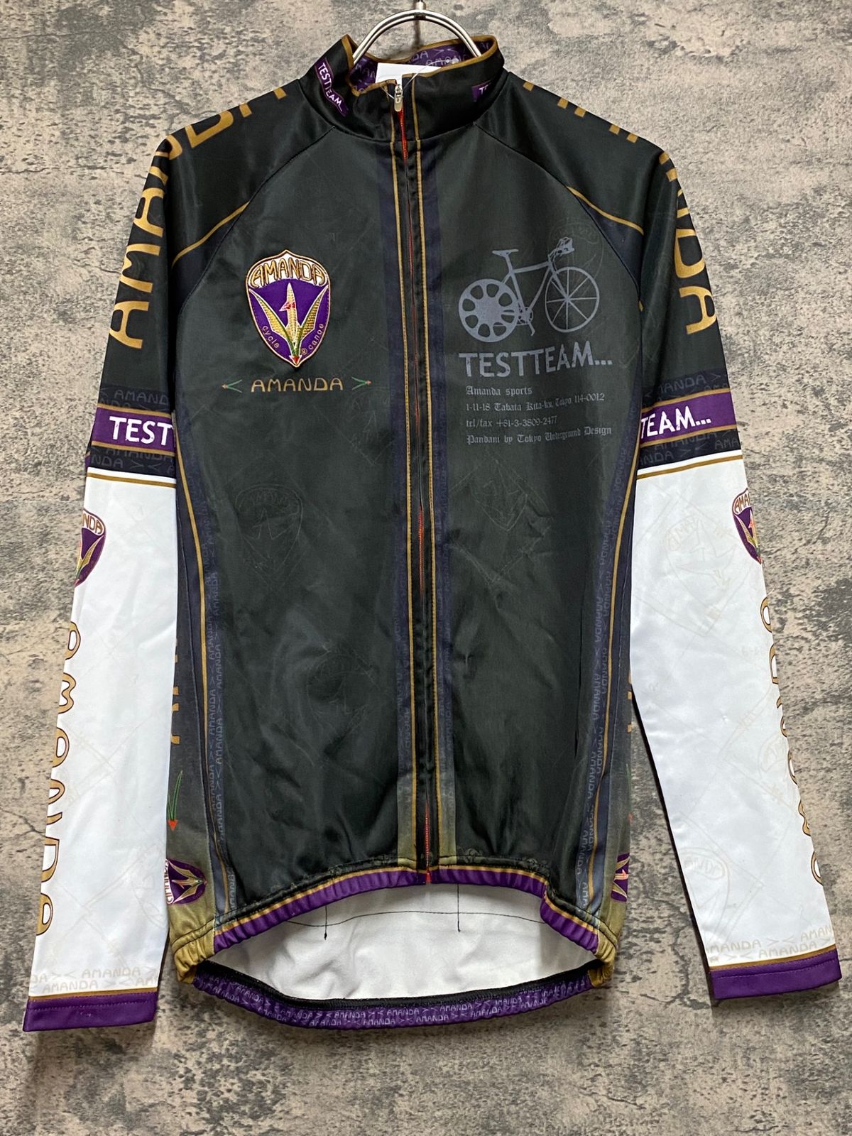パンダーニ Pandani 長袖サイクルジャージ　未使用　XS JS157 パンダーニ PANDANI AMANDA 長袖 サイクルジャージ グレー