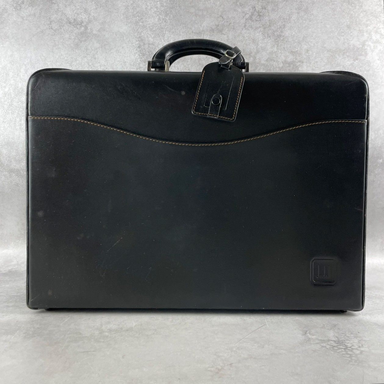 dunhill ブリーフケース オールレザー ブラック 大容量 ビジネス A4 人気✨ダンヒル dunhill ブリーフケース アタッシュケース ビジネス