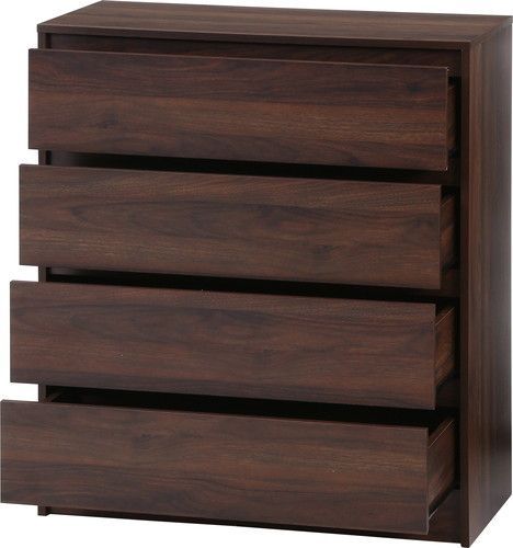 ♪組立簡単 4段チェスト 公式 ブラウンカラー［幅81cm］ チェスト