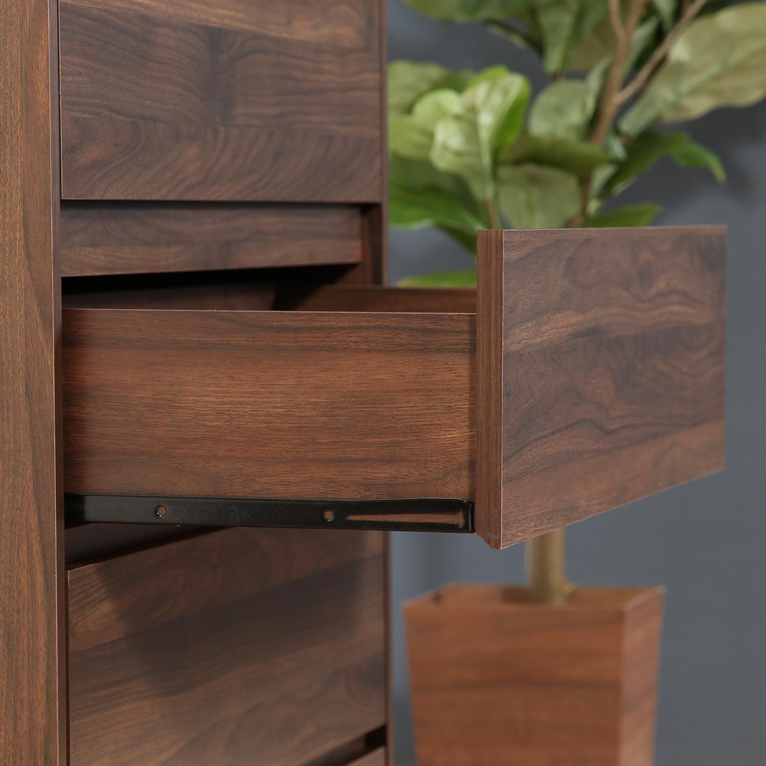 ♪組立簡単 4段チェスト 公式 ブラウンカラー［幅81cm］ チェスト