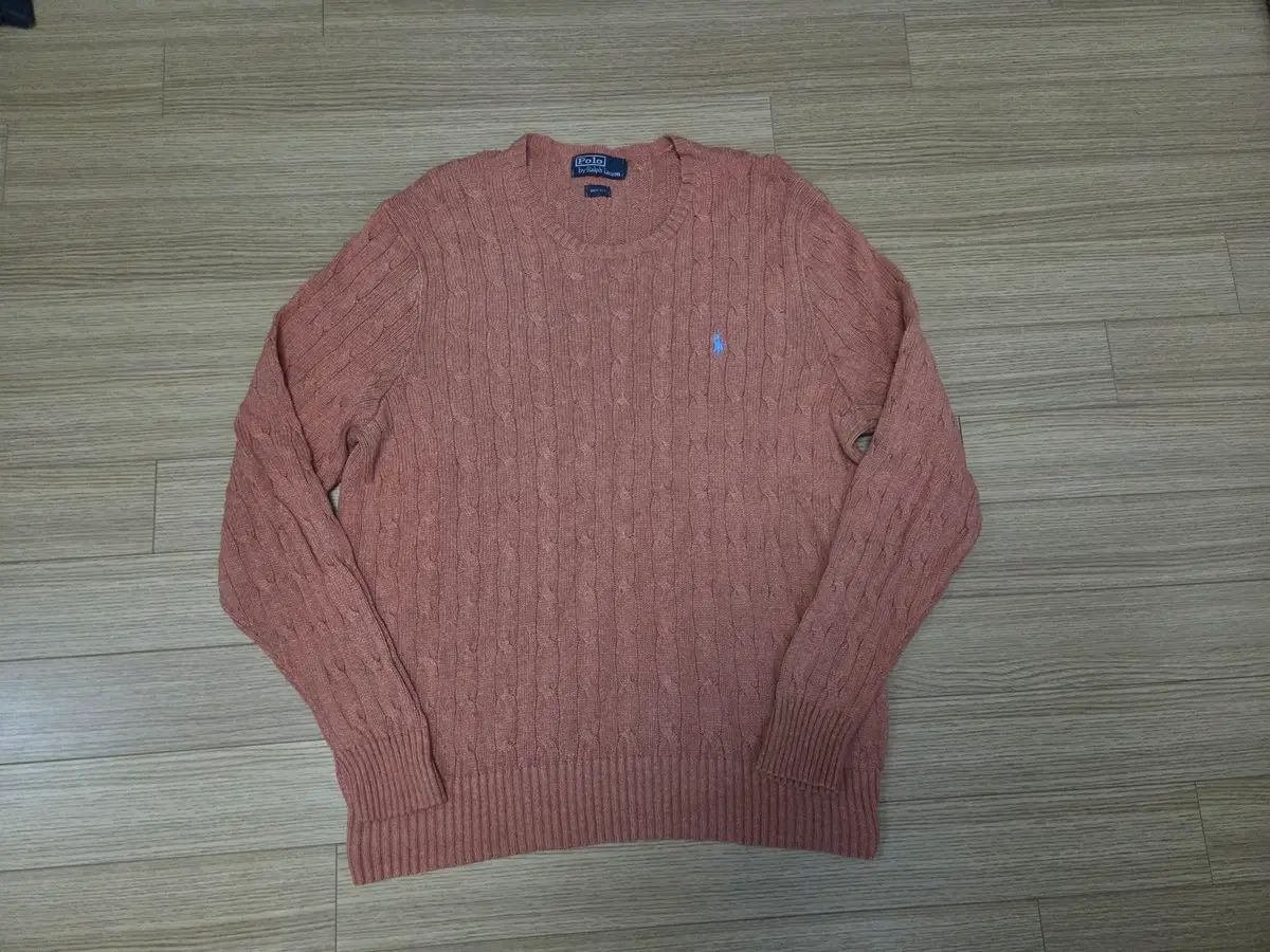 ポロラルフローレン ポニー ケーブル クルーネック シルク ニット