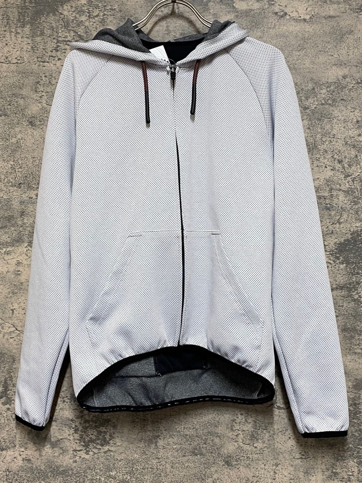 JR 242 カフェドシクリステ Cafe du Cycliste Solenne 長袖 サイクルジャージ フード付 白 S